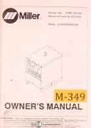 Miller-Miller Syncrowave 250, Welding Machine, Owners Manual 1993-250-01